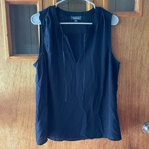 ModCloth Wide Shoulder Keyhole Tank Navy Blue Size Large